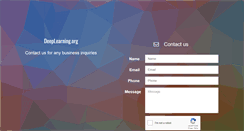 Desktop Screenshot of deeplearning.org