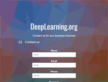 Tablet Screenshot of deeplearning.org